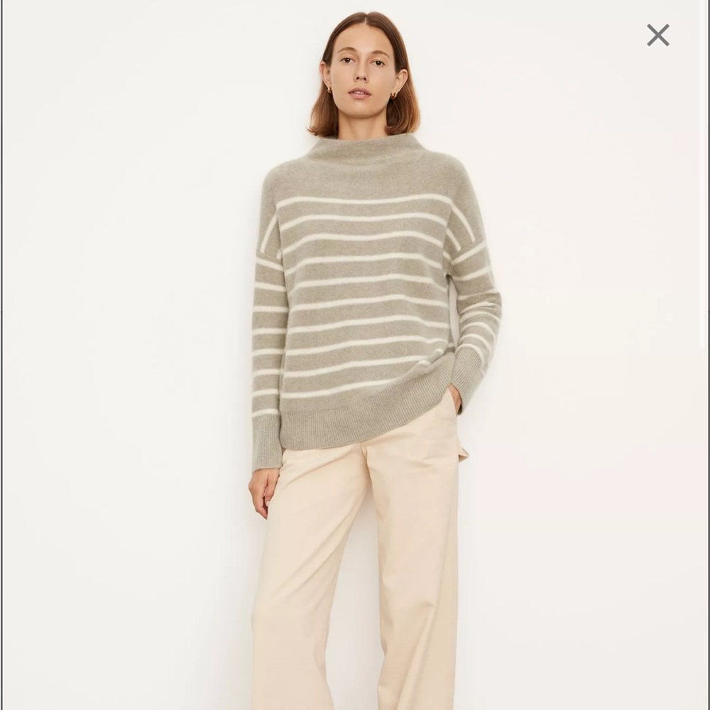 Vince Brenton Stripe in bone/pale walnut